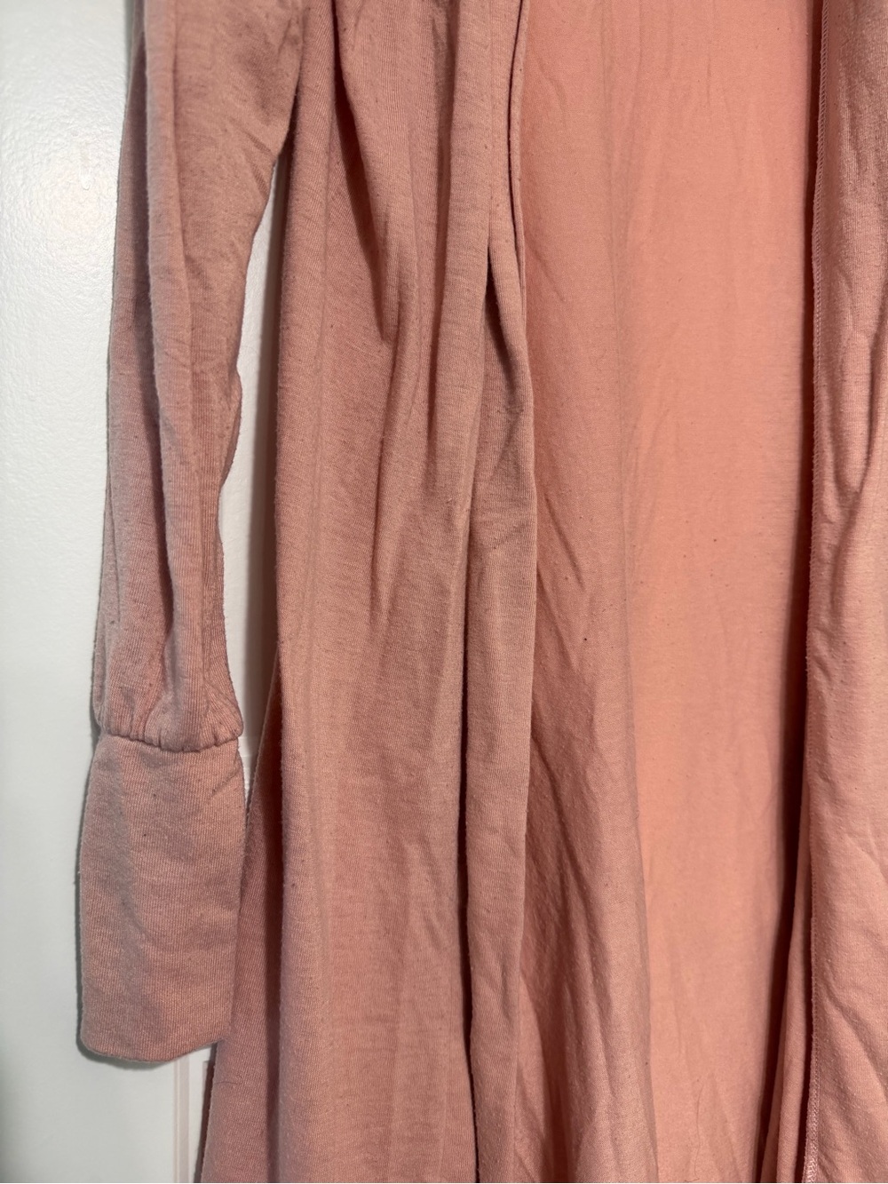 Love Open Front Lightweight Cardigan in Blush Pink